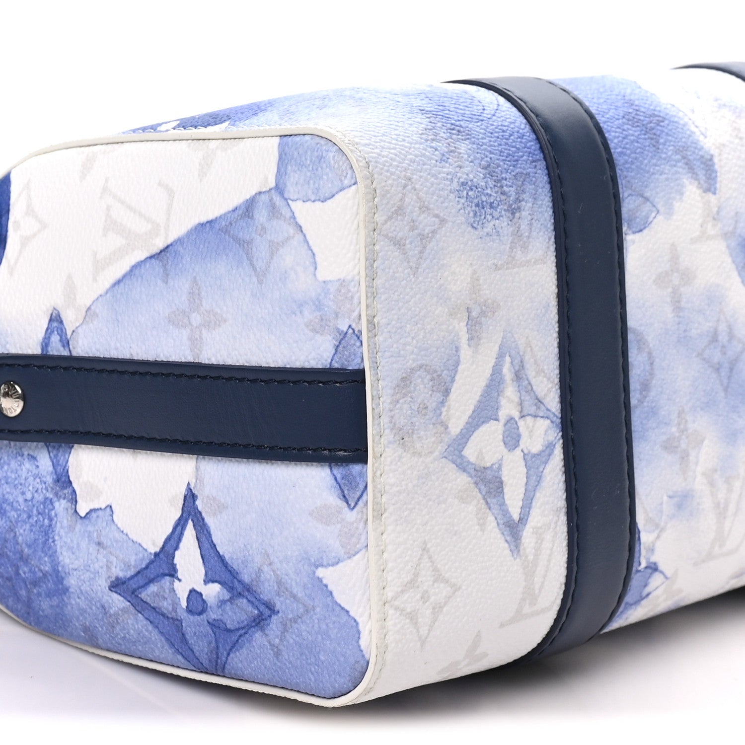 Louis Vuitton Monogram Watercolor City Keepall Blue 8 of 9