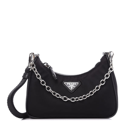 Prada Tessuto Nylon Mini Re-Edition 2000 Shoulder Bag Black 1 of 9