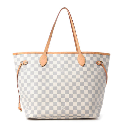 Louis Vuitton Damier Azur Neo Neverfull MM Rose Ballerine 1 of 12