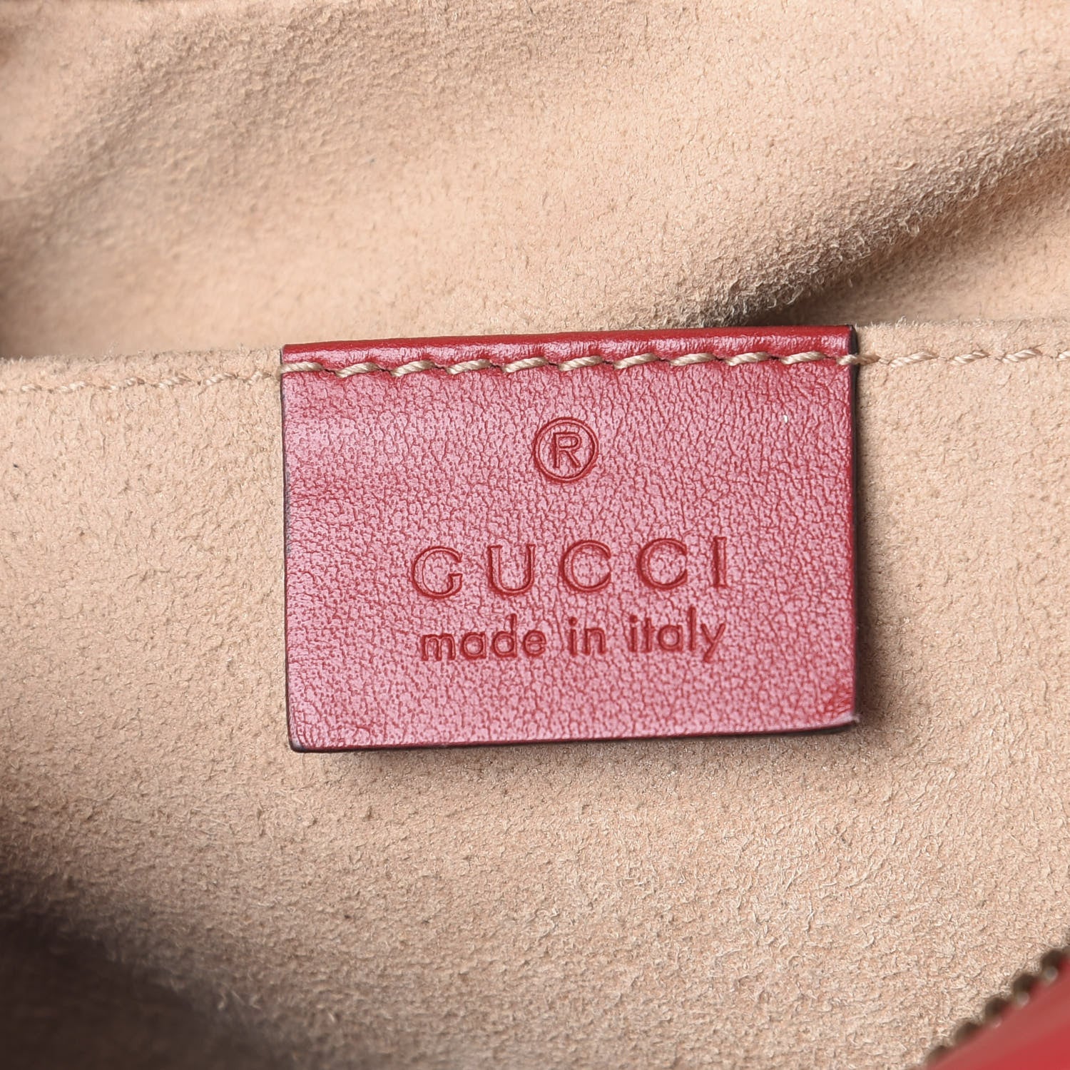 Gucci Calfskin Matelasse Small GG Marmont Chain Shoulder Bag Hibiscus Red 5 of 10