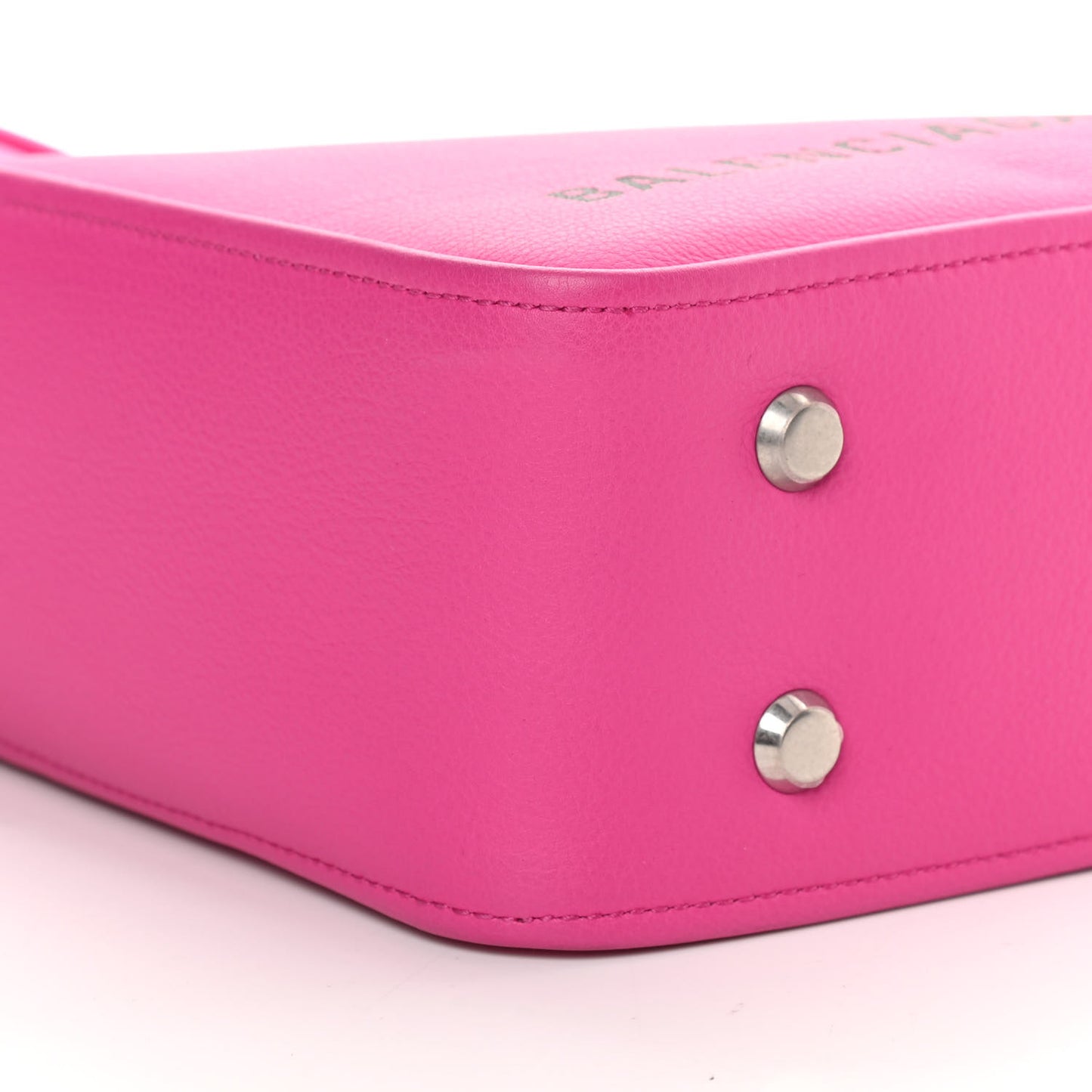 Calfskin XS Triangle Duffle Acid Pink