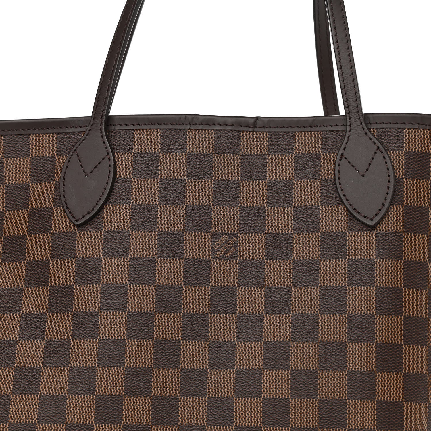 Louis Vuitton Damier Ebene Neo Neverfull MM Rose Ballerine 9 of 12