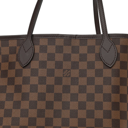 Louis Vuitton Damier Ebene Neo Neverfull MM Rose Ballerine 9 of 12