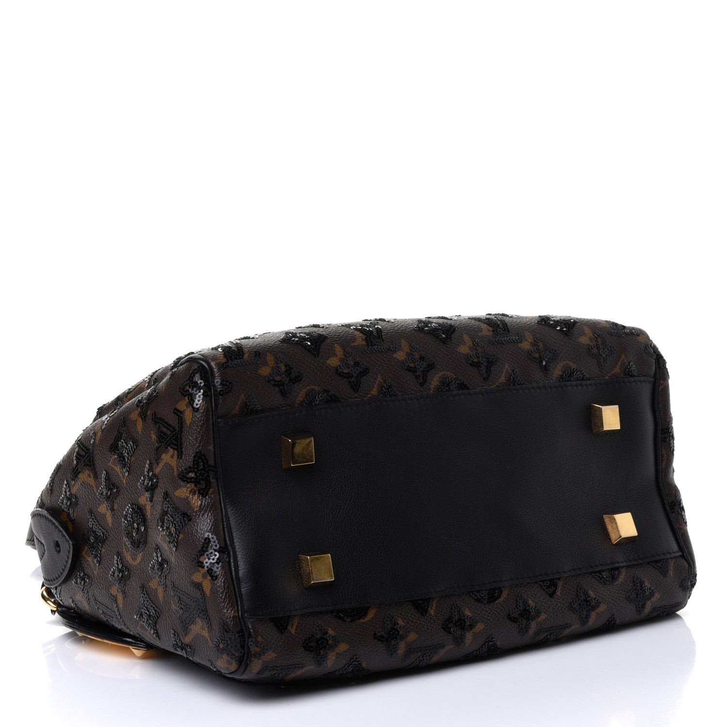 Louis Vuitton Monogram Sequins Eclipse Speedy 28 Black 3 of 4