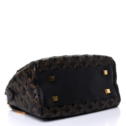 Louis Vuitton Monogram Sequins Eclipse Speedy 28 Black 3 of 4