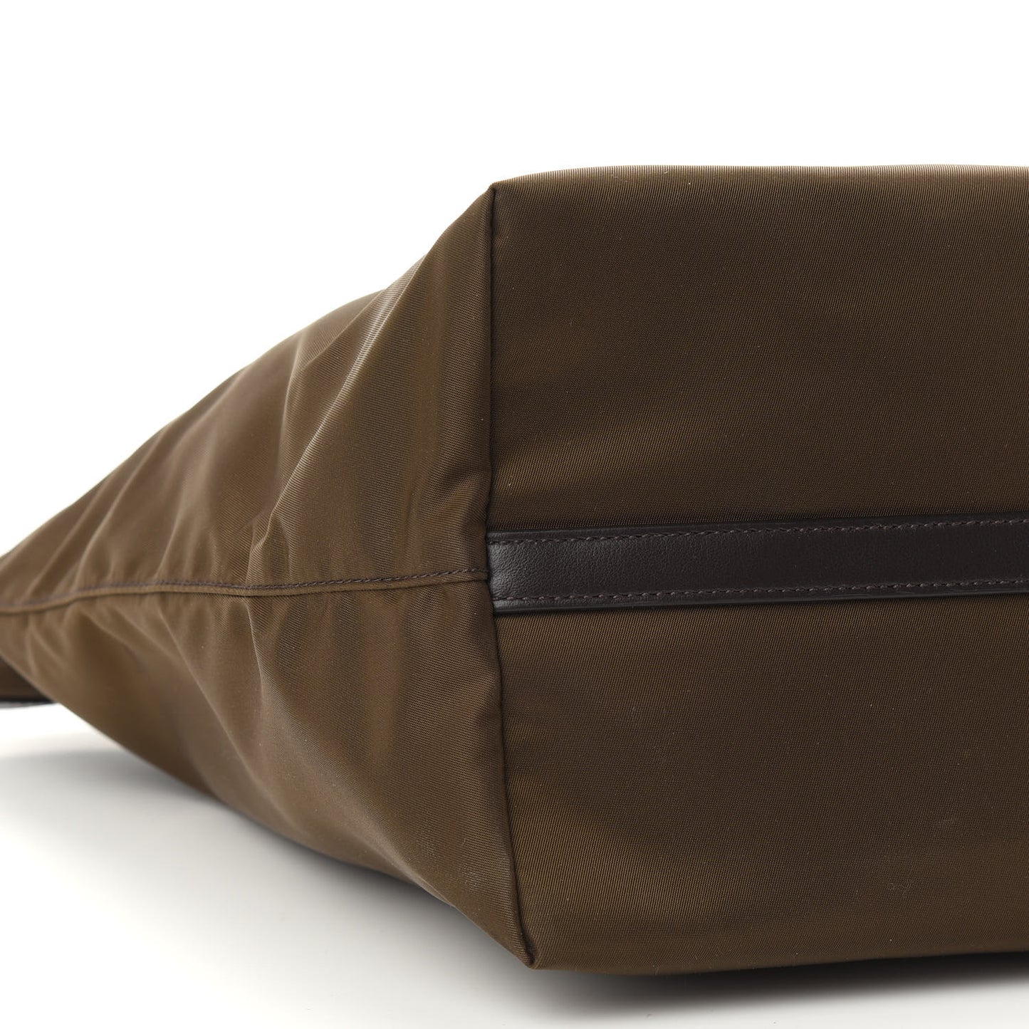 Tessuto Nylon Soft Calf Shopping Tote Mimetico