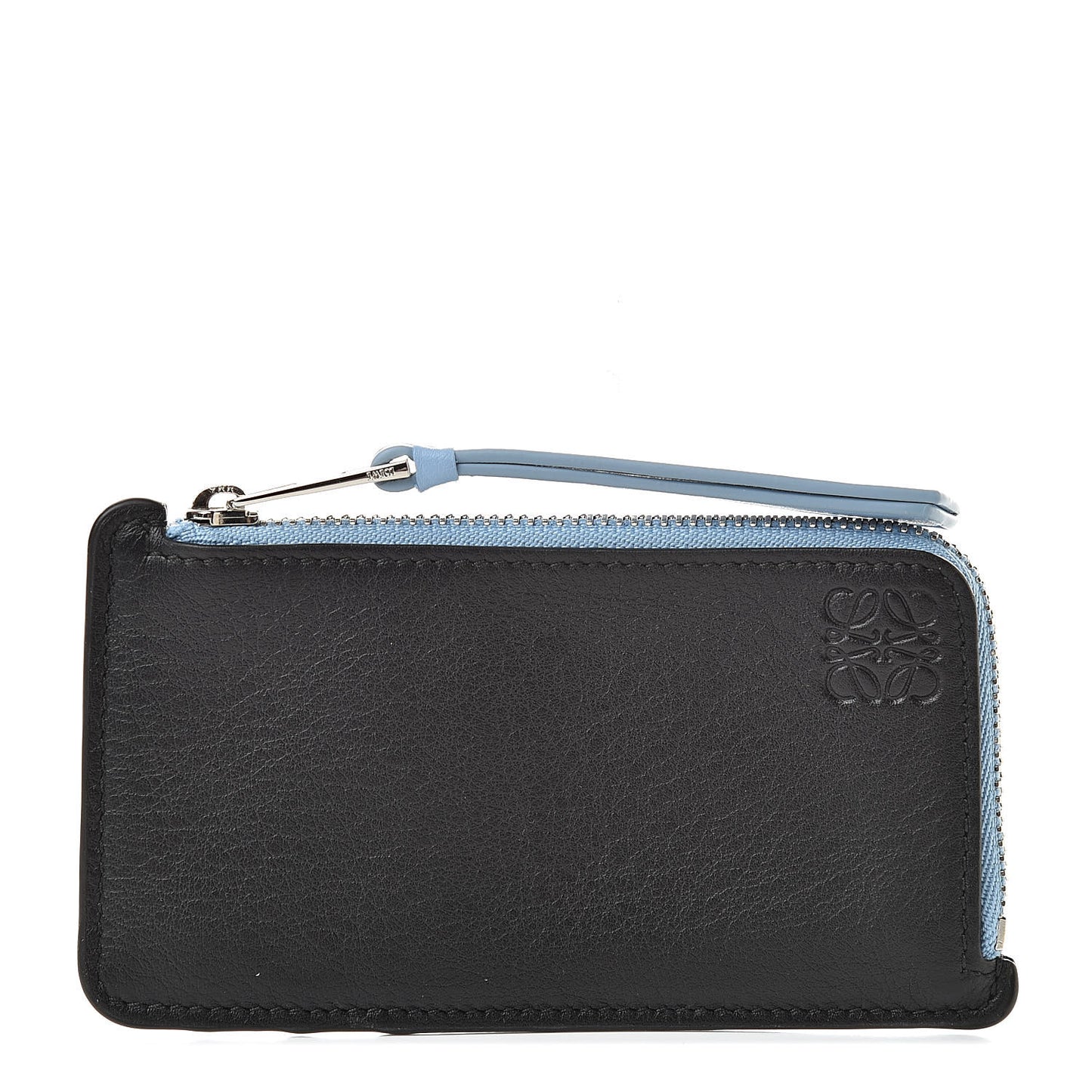 Soft Calfskin Rainbow Coin Cardholder Black Multicolor
