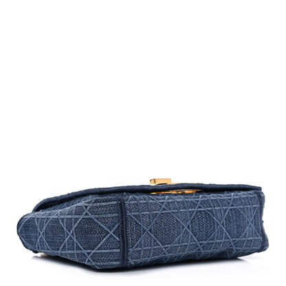 Christian Dior Denim Cannage Small Caro Bag Blue 4 of 11