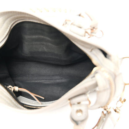Balenciaga Chevre Gold Metallic Edge Hardware Mini City Gris Clair Gris Perle 6 of 11