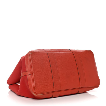 Hermes Toile Officier Negonda Garden Party 36 Rouge Tomate Capucine 5 of 29