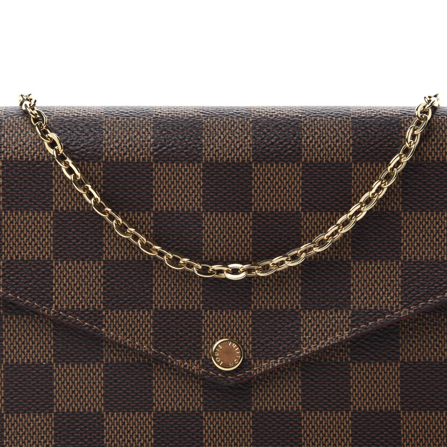 Damier Ebene Pochette Felicie Chain Wallet