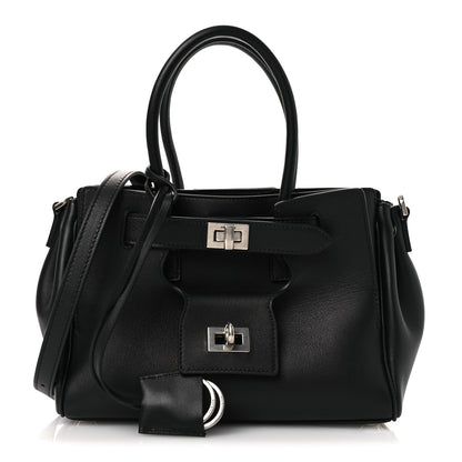 Balenciaga Smooth Calfskin Mini Bel Air Carry All Bag Black 1 of 10