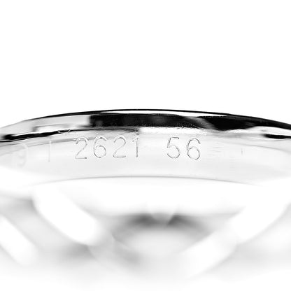 Chanel 18K White Gold Small Matelasse Ring 56 7.5 6 of 6