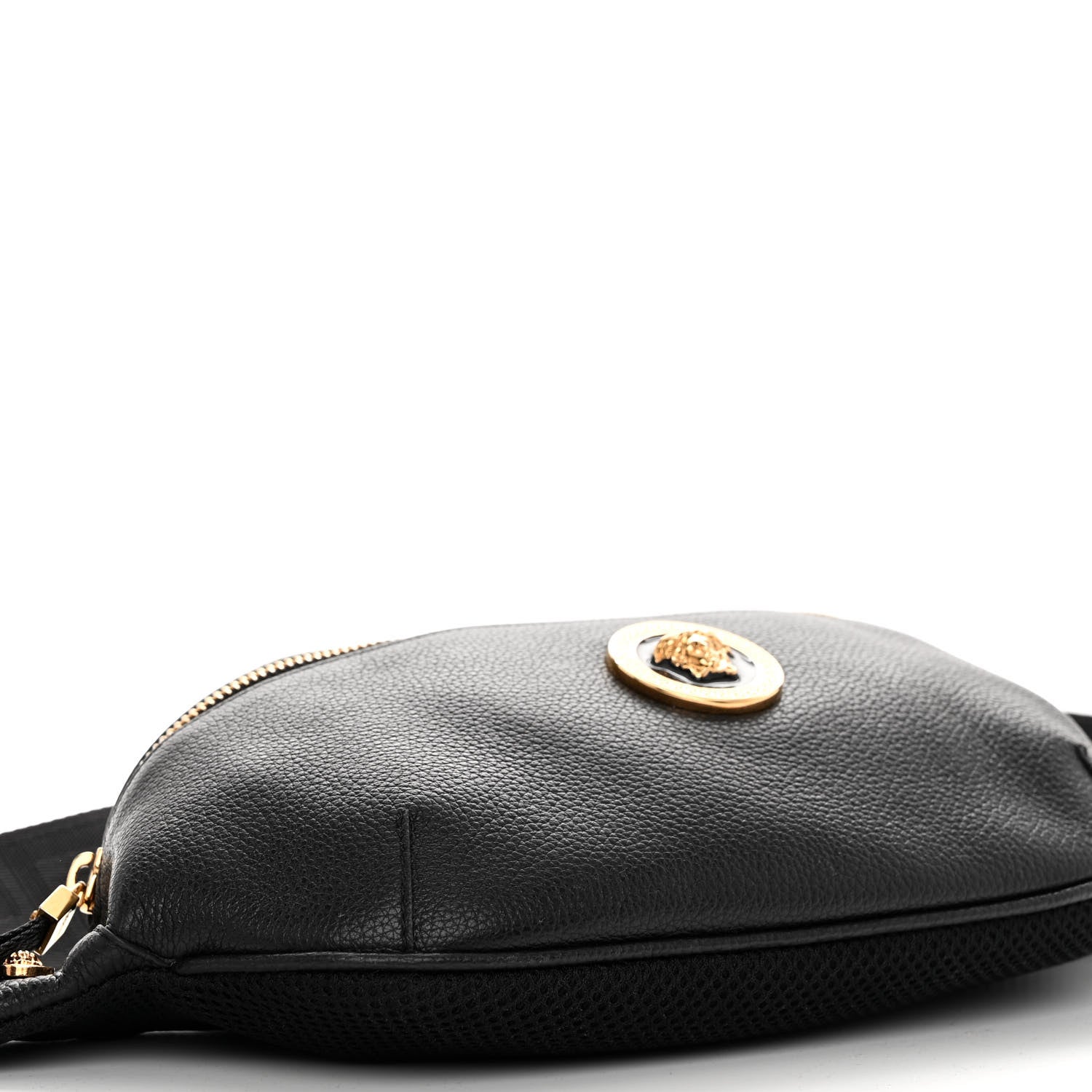 Versace Grained Calfskin Vanitas Medea Belt Bag Black 4 of 11