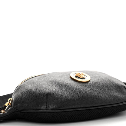 Versace Grained Calfskin Vanitas Medea Belt Bag Black 4 of 11