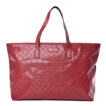 Gucci Imprime Monogram Large Zippered Shopping Tote Rose Blush 1 of 10