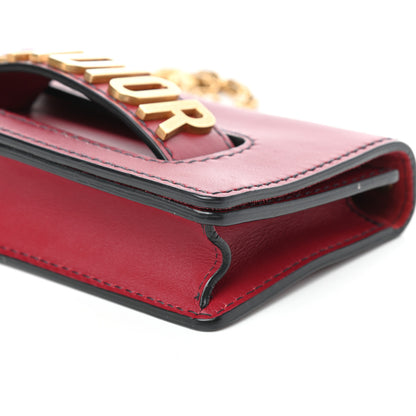 Christian Dior Calfskin Mini J'Adior Chain Flap Bag Red 8 of 8
