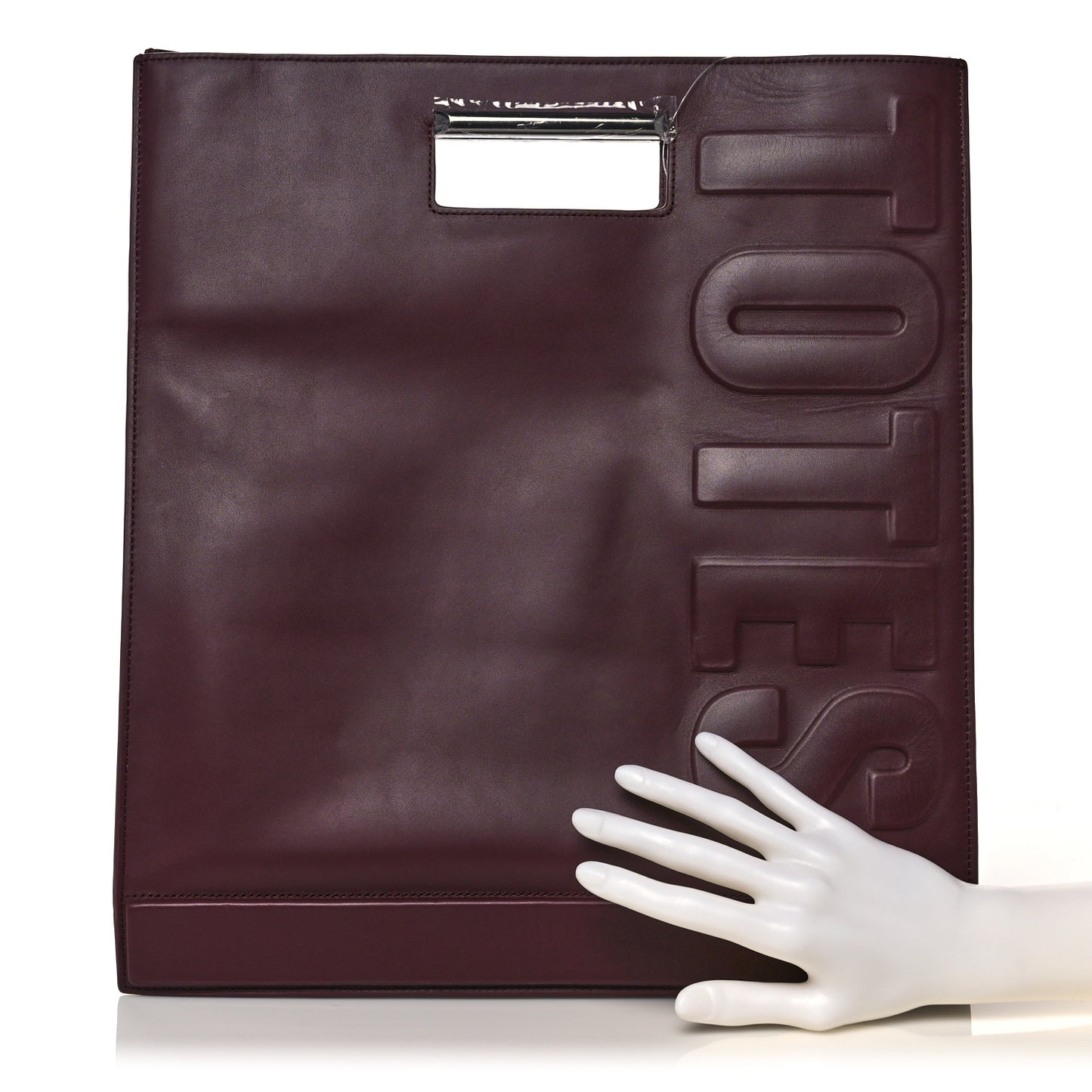 Calfskin Totes Amaze Tote Bordeaux