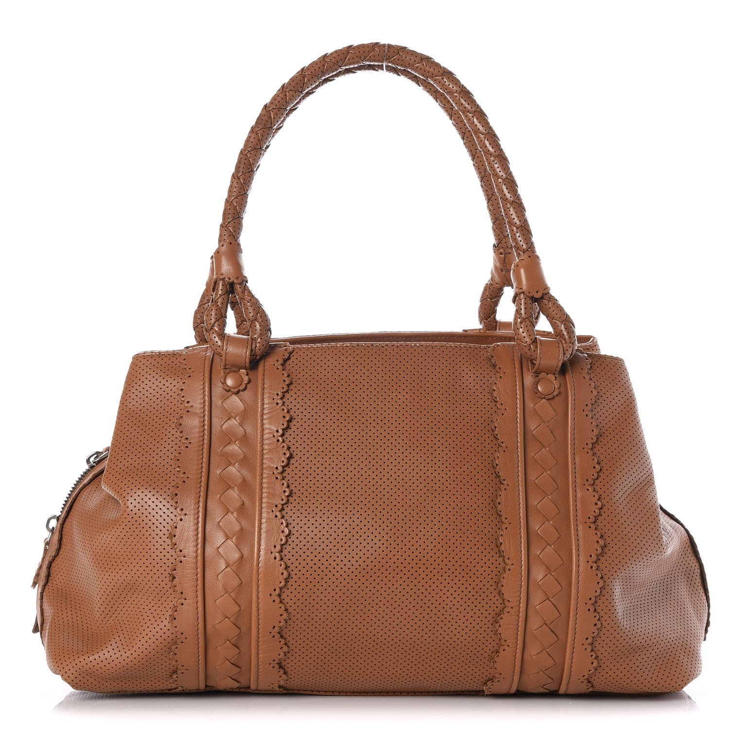 Bottega Veneta Nappa Perforated Scalloped Tote Noce 1 of 7