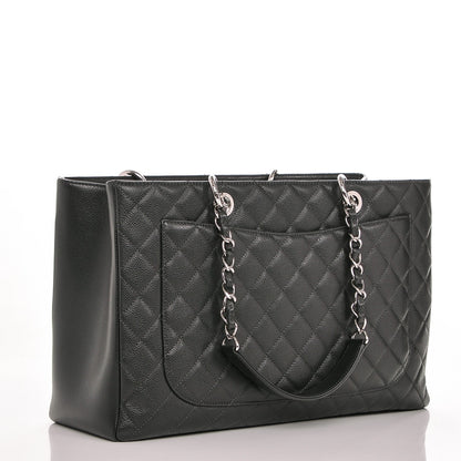 Chanel Caviar Quilted XL Grand Shopping Tote GST Grey 3 of 7
