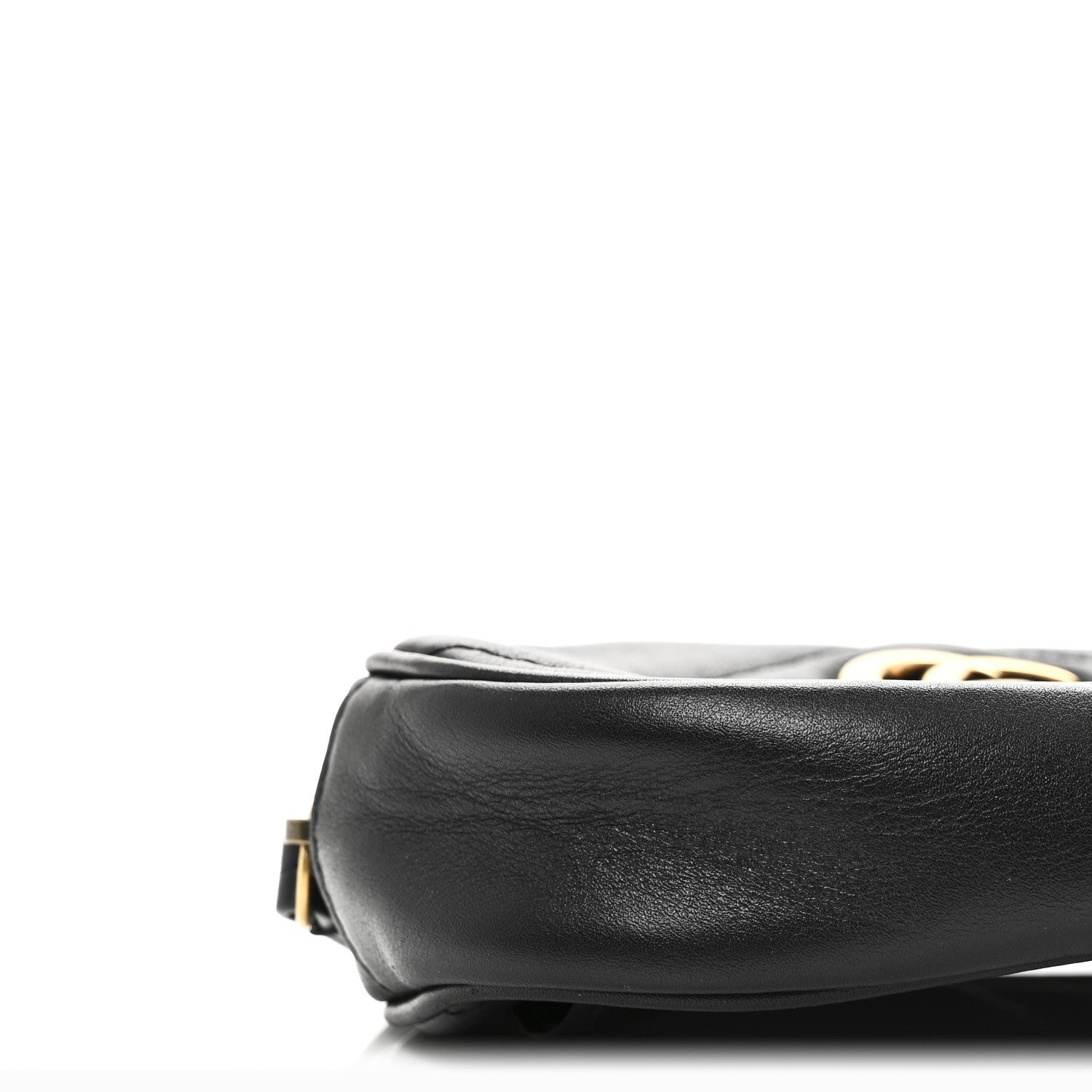Gucci Calfskin Matelasse GG Marmont Belt Bag 95 38 Black 9 of 10