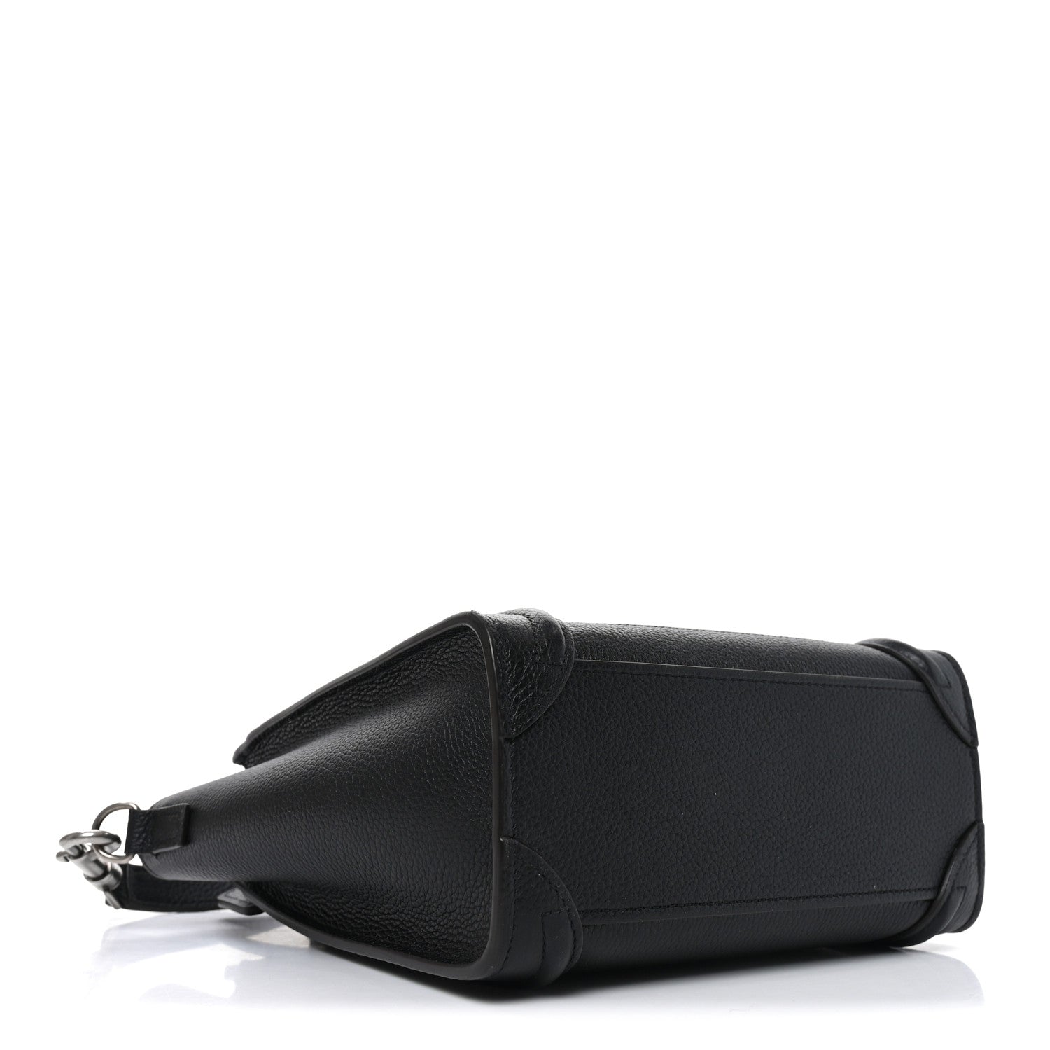 Celine Drummed Calfskin Nano Luggage Black 4 of 10