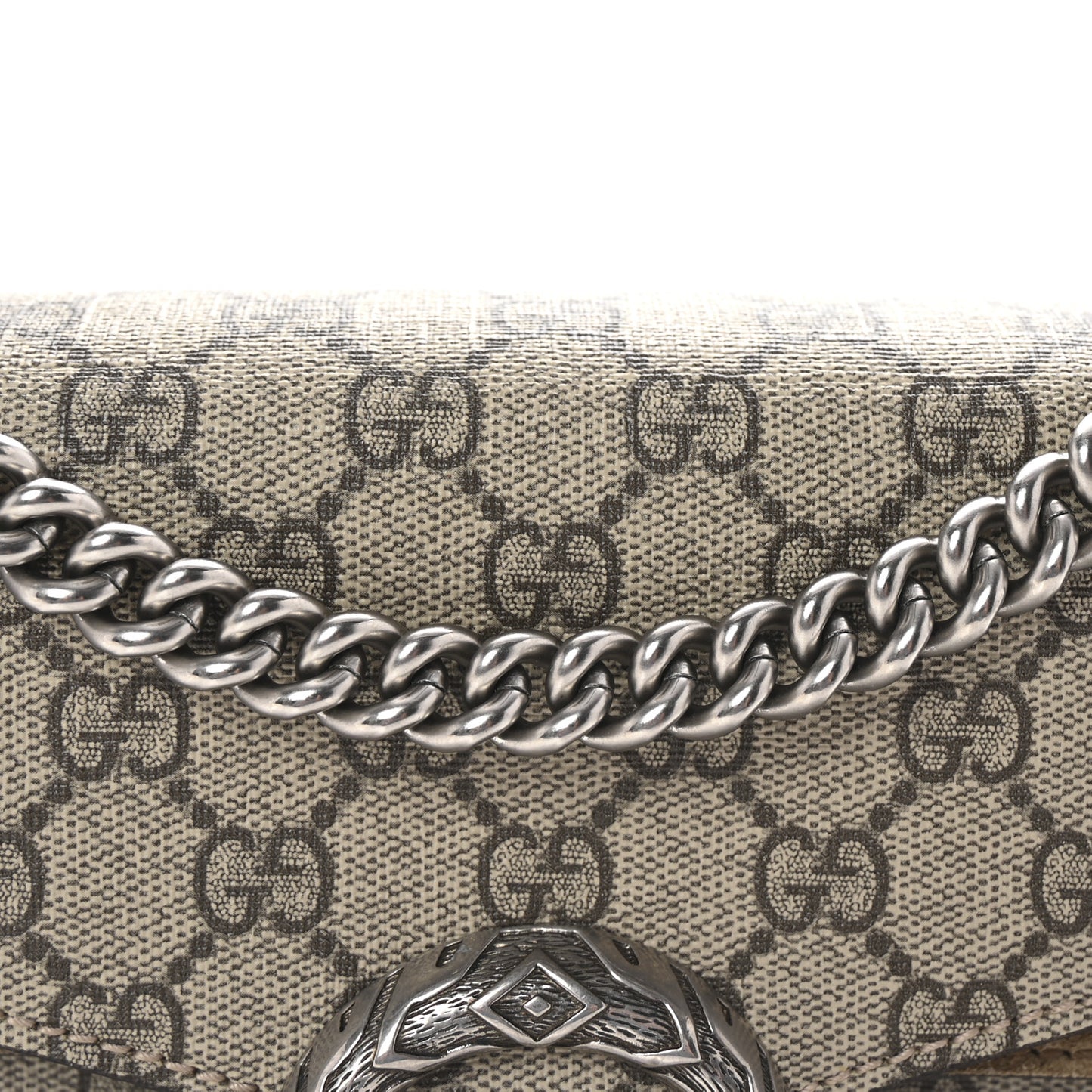 GG Supreme Monogram Small Dionysus Shoulder Bag Taupe