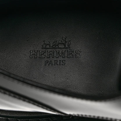 Hermes Glossed Calfskin First Oxford 36 Black 7 of 9
