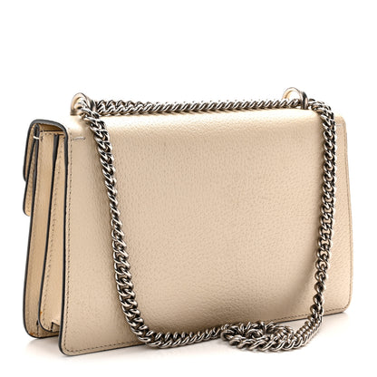 Gucci Textured Calfskin Crystal Small Dionysus Shoulder Bag Mystic White 3 of 11