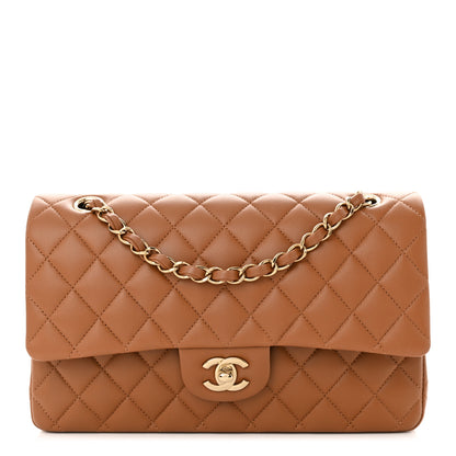 Chanel Lambskin Quilted Medium Double Flap Brown 1 of 12
