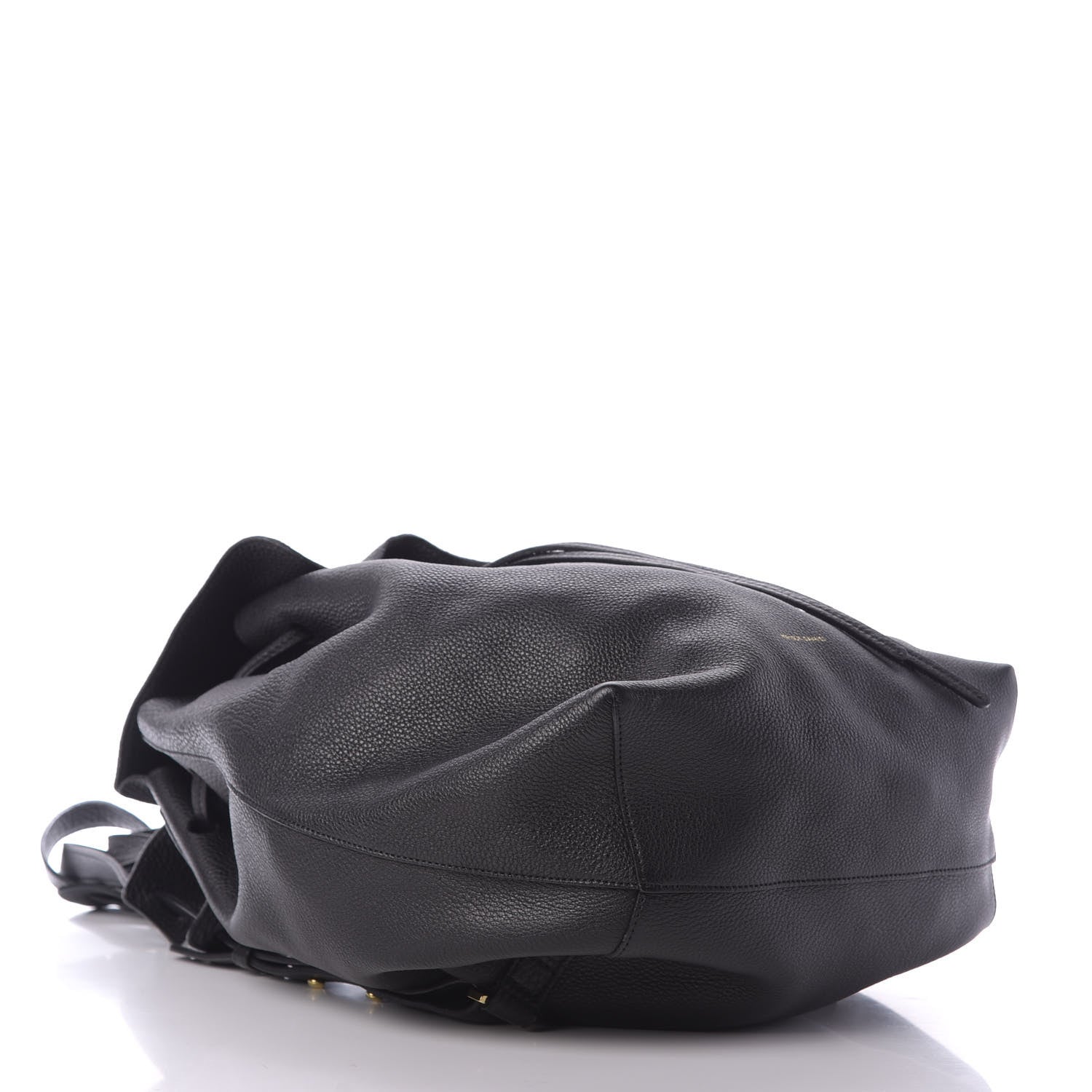Mansur Gavriel Tumbled Calfskin Backpack Bag Black 3 of 7