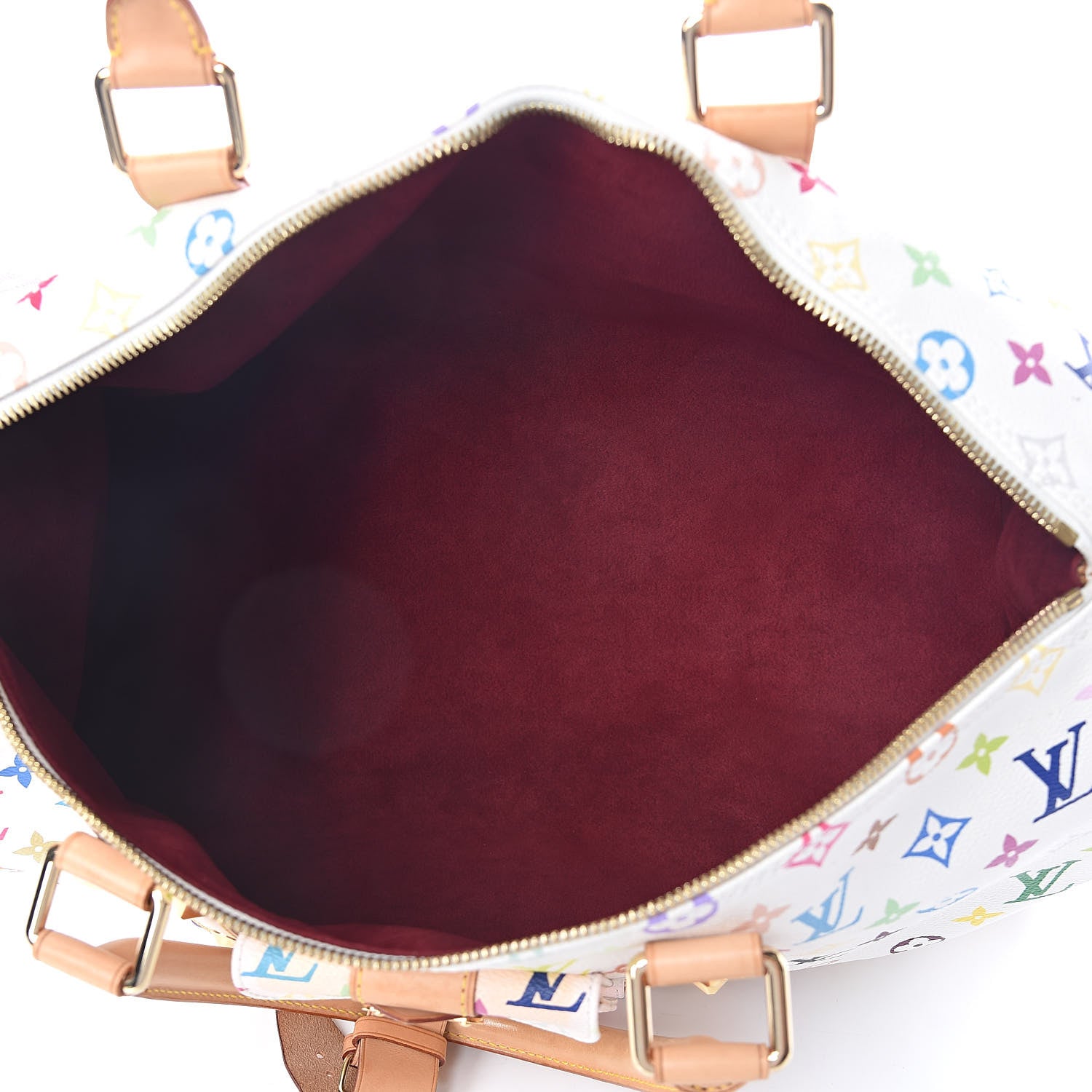 Louis Vuitton Monogram Multicolor Keepall 45 White 5 of 9