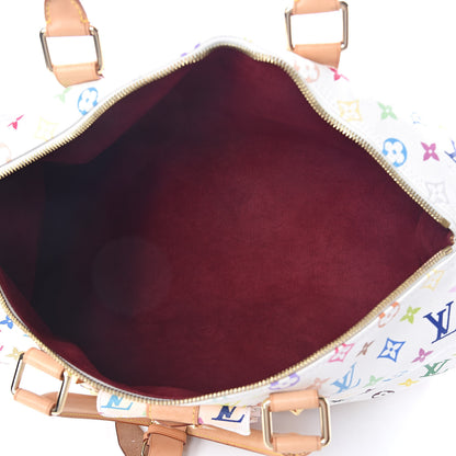Louis Vuitton Monogram Multicolor Keepall 45 White 5 of 9