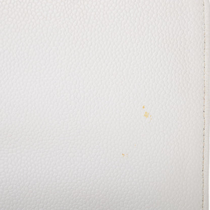 Chanel Caviar Quilted Jumbo Single Flap White 10 of 14