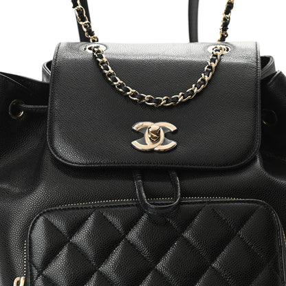 Chanel Caviar Quilted Business Affinity Backpack Black 8 of 11