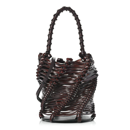Loewe Calfskin Woven Espiral Bucket Chestnut 1 of 11