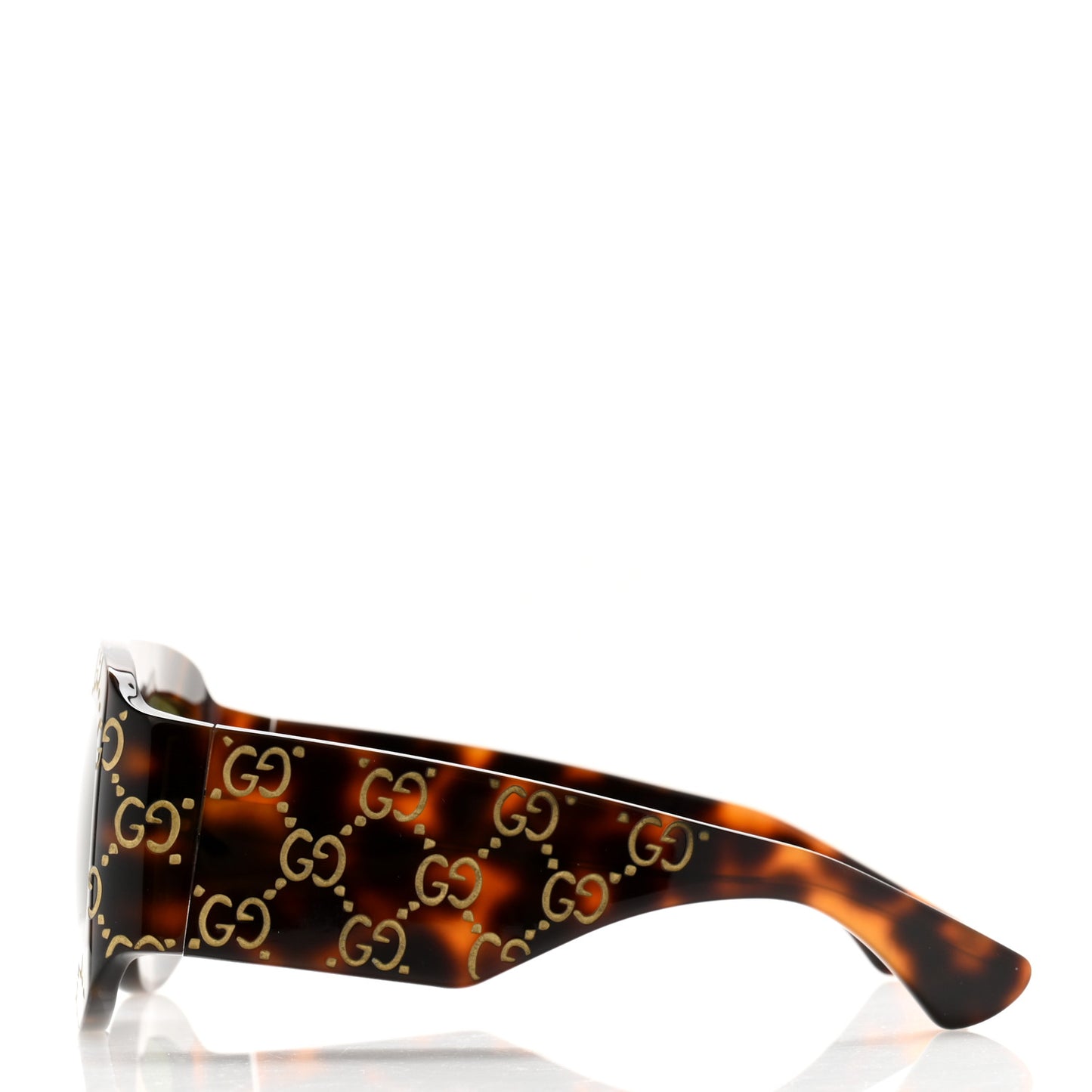 Acetate Monogram Shield Sunglasses GG0983S Havana