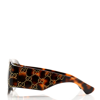 Gucci Acetate Monogram Shield Sunglasses GG0983S Havana 3 of 8