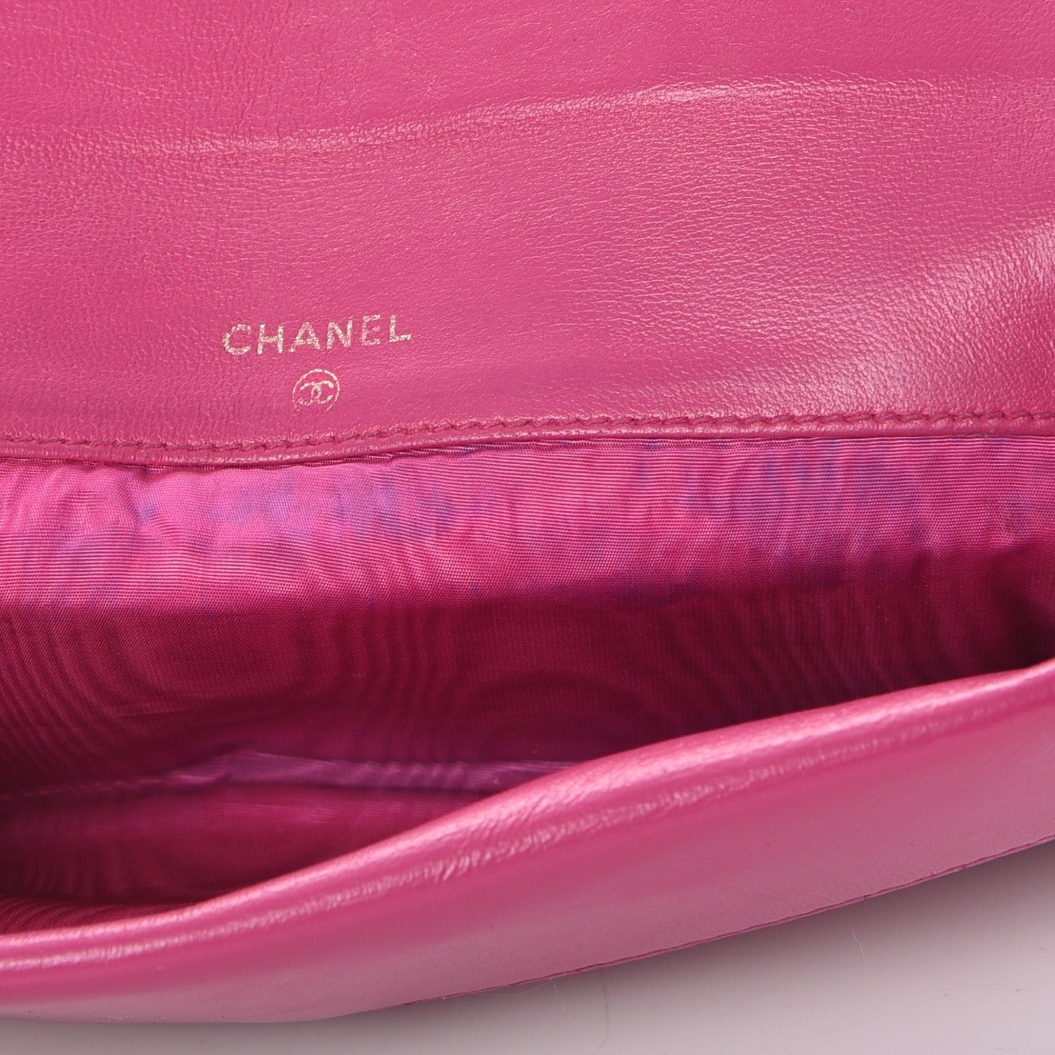 Chanel Caviar CC Flap Clutch Wallet Pink 8 of 18