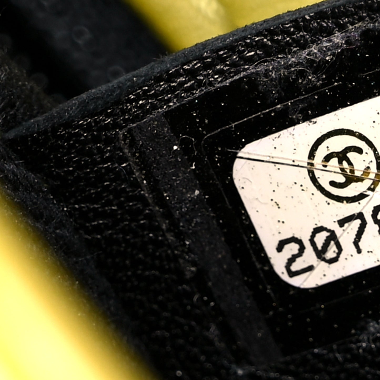 Patent Quilted Small Coco Shine Flap Yellow