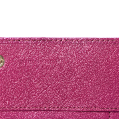 Burberry Haymarket Check Continental Wallet Rhubarb Pink 6 of 10