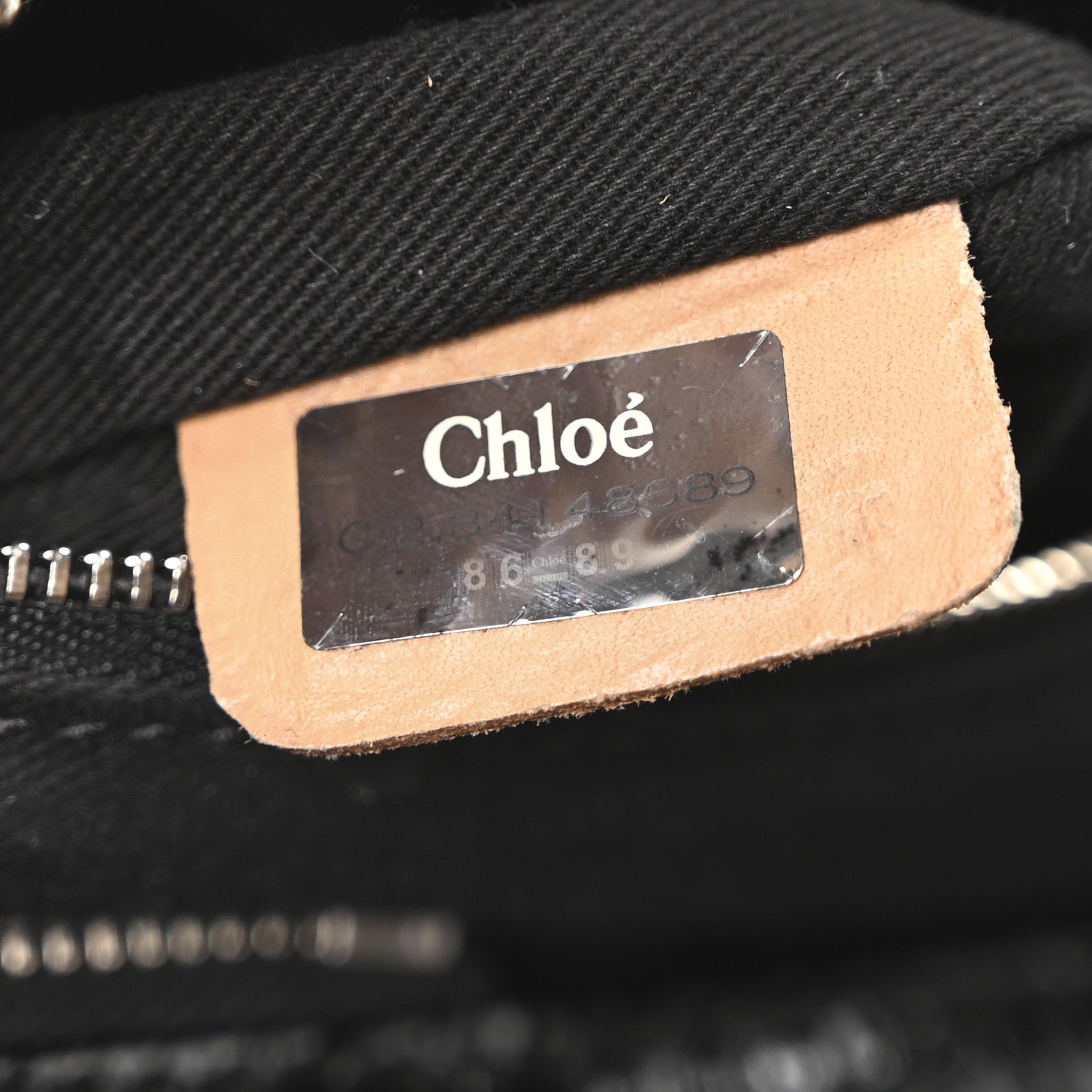 Chloe Crinkled Patent Medium Paddington Satchel Black 7 of 10