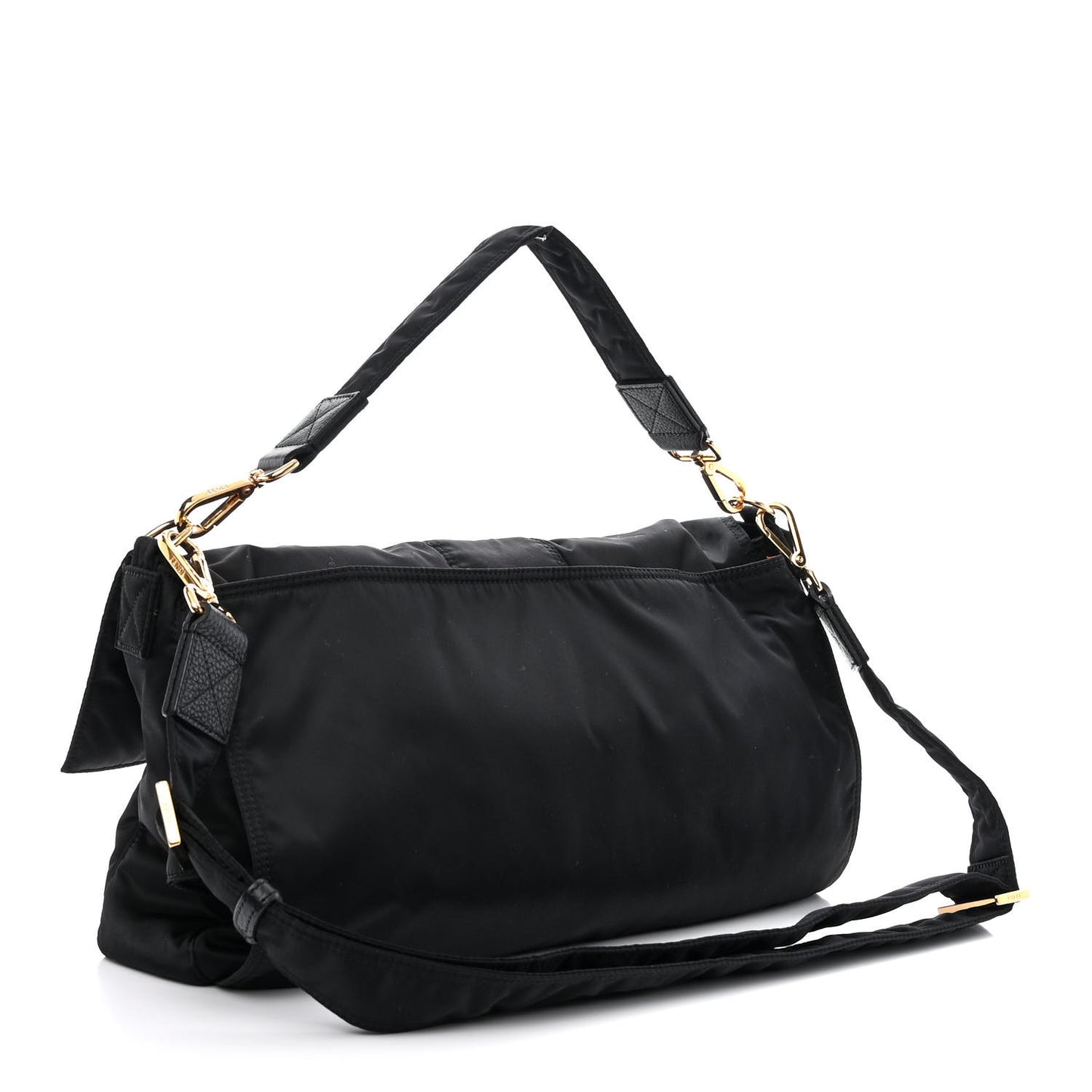 X PORTER Nylon XL Belt Baguette Bag Black