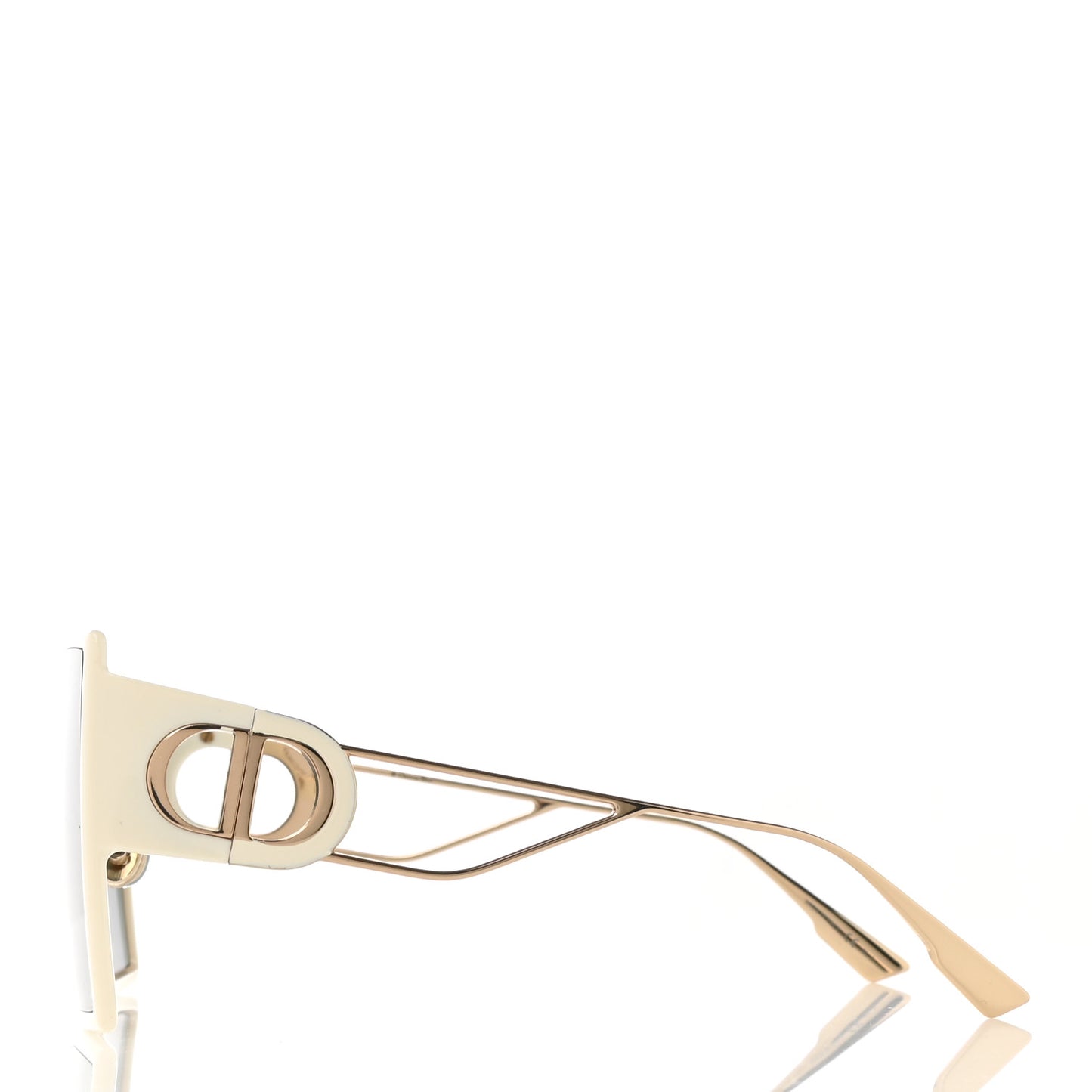 Square 30 Montaigne Sunglasses White