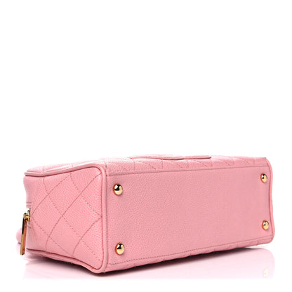 Chanel Caviar Quilted Small Bowler Pink 4 of 14