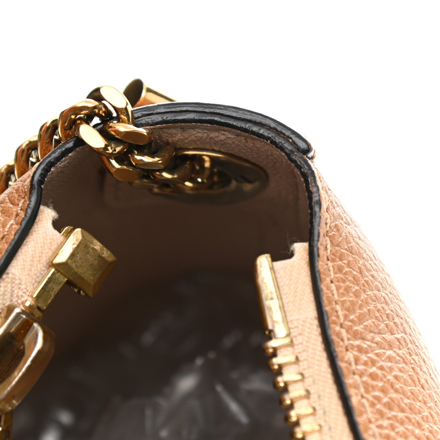 Chloe Calfskin Medium Clare Top Handle Bag Tan Black 18 of 21