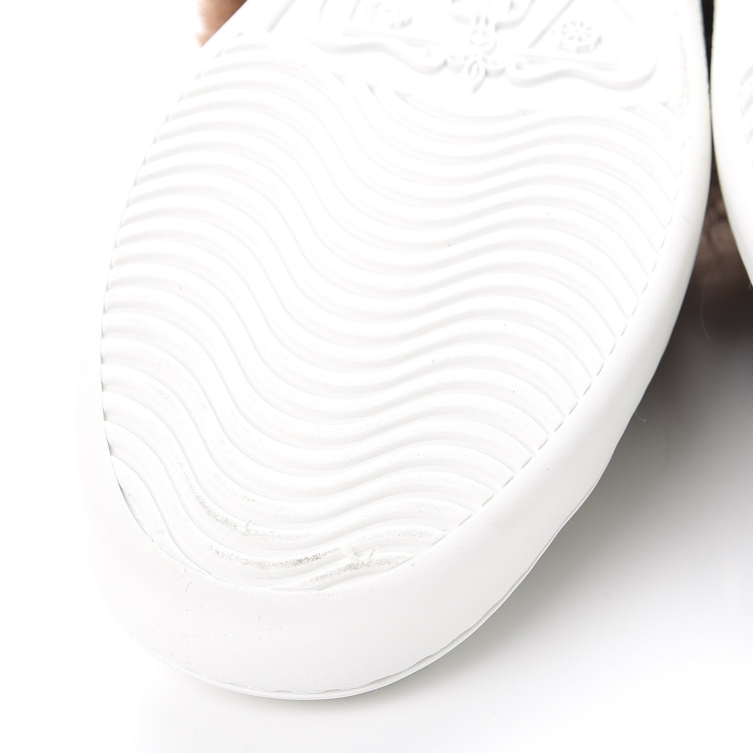 Gucci Calfskin Wool Web Bee Embroidered Womens Ace Sneakers 37 White 7 of 10