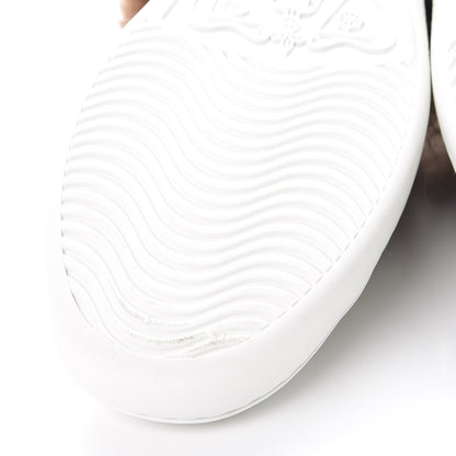 Gucci Calfskin Wool Web Bee Embroidered Womens Ace Sneakers 37 White 7 of 10