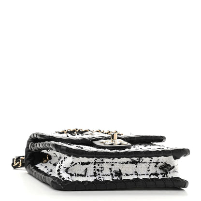 Chanel Tweed Braided Calfskin Mini My Own Frame Flap Grey Black 4 of 11