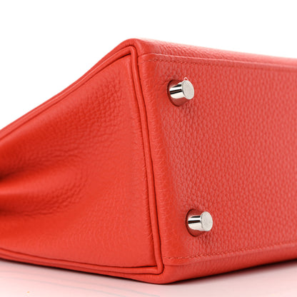 Hermes Togo Lizard Kelly Retourne Touch 25 Capucine 9 of 11